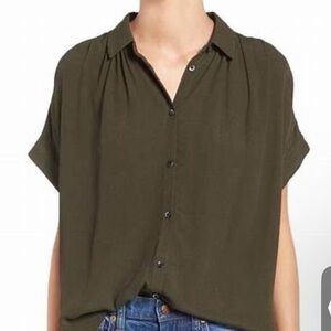 NWT Madewell central drapey blouse. Brand new!